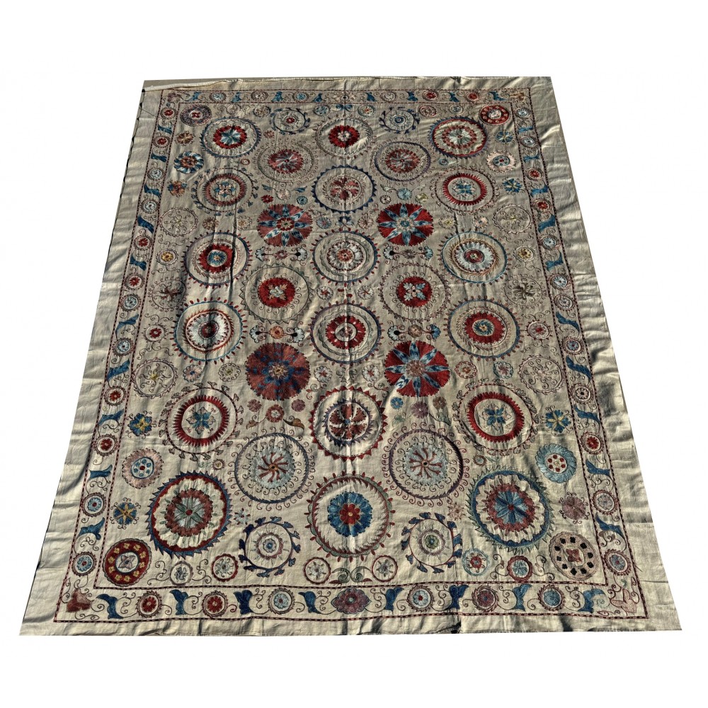 Silk Embroidery Bedspread, Traditional Wall Hanging, Decorative Table Cover, Handmade Throw, Sofa Throw Silk Embroidery Bedspread, Traditional Wall Hanging, Decorative Table Cover, Handmade Throw, Sofa Throw