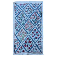 Silk Embroidery Wall Hanging, Traditional Handmade Tablecloth