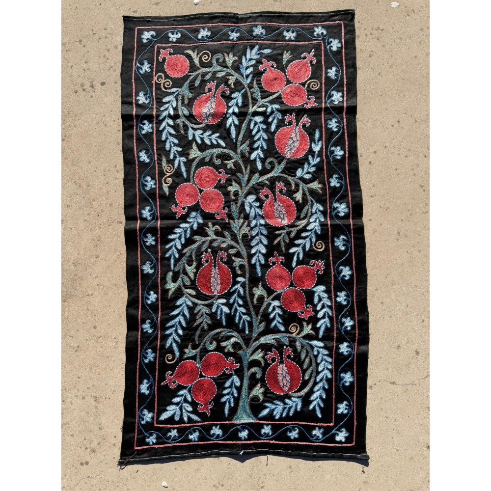 Silk Embroidery Wall Hanging, Traditional Handmade Tablecloth Silk Embroidery Wall Hanging, Traditional Handmade Tablecloth