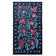 Silk Embroidery Wall Hanging, Traditional Handmade Tablecloth
