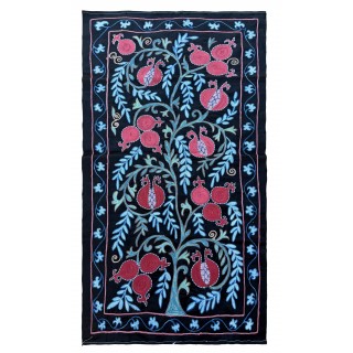 Silk Embroidery Wall Hanging, Traditional Handmade Tablecloth