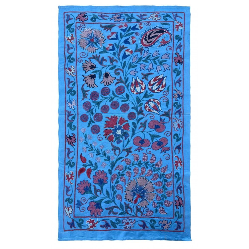 Silk Embroidery Wall Hanging, Traditional Handmade Tablecloth Silk Embroidery Wall Hanging, Traditional Handmade Tablecloth