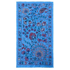 Silk Embroidery Wall Hanging, Traditional Handmade Tablecloth