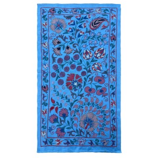 Silk Embroidery Wall Hanging, Traditional Handmade Tablecloth