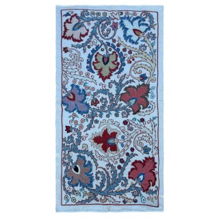 Silk Embroidery Wall Hanging, Traditional Handmade Tablecloth