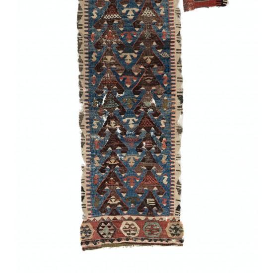 Antique Anatolian Kilim Fragment, 18th Century