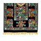 Silk Hand Embroidered Throw, Vintage Suzani Tapestry, Uzbek Wall Hanging, Colorful Bed Cover