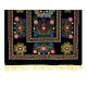 Vintage Silk Hand Embroidery Bed Cover, Central Asian Suzani Wall Hanging