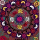 Vintage Silk Hand Embroidery Bed Cover, Decorative Suzani Wall Hanging from Uzbekistan