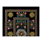 Vintage Silk Hand Embroidery Bed Cover, Central Asian Suzani Wall Hanging