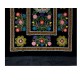 Vintage Silk Hand Embroidery Bed Cover, Central Asian Suzani Wall Hanging