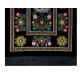 Vintage Silk Hand Embroidery Bed Cover, Central Asian Suzani Wall Hanging