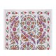 Boho Wall Decor, Needlework Wall Art, Modern Embroidered Suzani Wall Hanging