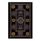 Vintage Silk Hand Embroidery Bed Cover, Central Asian Suzani Wall Hanging