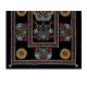 Vintage Silk Hand Embroidery Bed Cover, Central Asian Suzani Wall Hanging