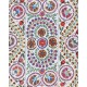 Boho Wall Decor, Needlework Wall Art, Embroidered Uzbek Suzani Wall Hanging