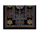 Vintage Uzbek Hand Embroidered Bed or Table Cover, Decorative Silk & Cotton Wall Hanging