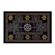 Vintage Uzbek Hand Embroidered Bed or Table Cover, Decorative Silk & Cotton Wall Hanging