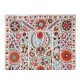 Embroidered Tapestry, Modern Bedspread, Silk Wall Hanging, Wall Decor