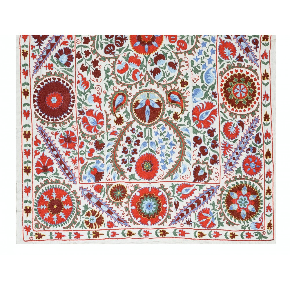 Embroidered Tapestry, Modern Bedspread, Silk Wall Hanging, Wall Decor