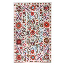 Embroidered Tapestry. Modern Bedspread. Silk Wall Hanging. Wall Decor