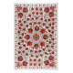Silk Embroidery Suzani Bed Cover, Boho Wall Hanging, Modern Uzbek Tapestry
