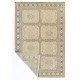 One-of-a-Kind Hand Knotted Turkish Oushak Rug with Neutral Colors