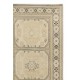 One-of-a-Kind Hand Knotted Turkish Oushak Rug with Neutral Colors