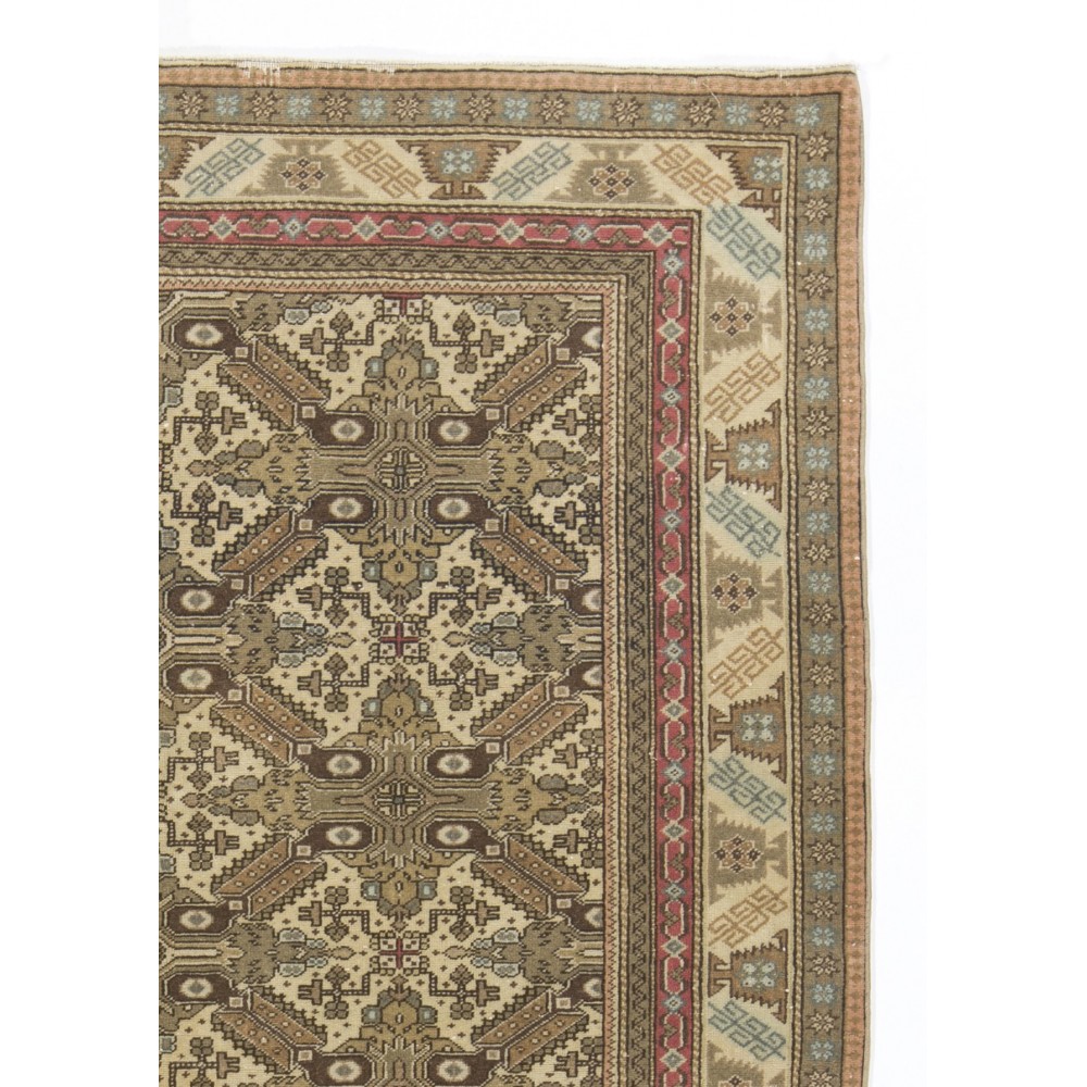 Mid-20th Century Handmade Turkish Oushak Area Rug