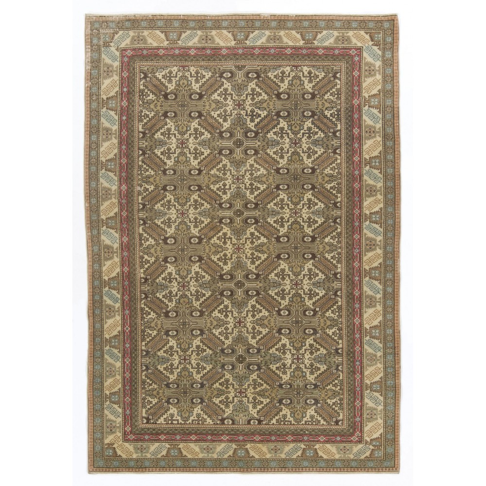 Mid-20th Century Handmade Turkish Oushak Area Rug