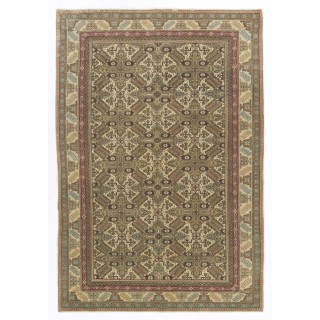 Mid-20th Century Handmade Turkish Oushak Area Rug