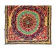 Vintage Silk Hand Embroidery Bed Cover, Central Asian Suzani Wall Hanging