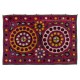 Vintage Silk Hand Embroidery Bed Cover, Central Asian Suzani Wall Hanging