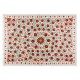 Embroidered Silk Wall Hanging, Modern Handmade Tapestry, Uzbek Bedspread