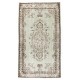 Hand Knotted Vintage Central Anatolian Area Rug in Shades of Ligh Green