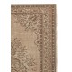 Hand Knotted Vintage Turkish Area Rug in Brown Colors