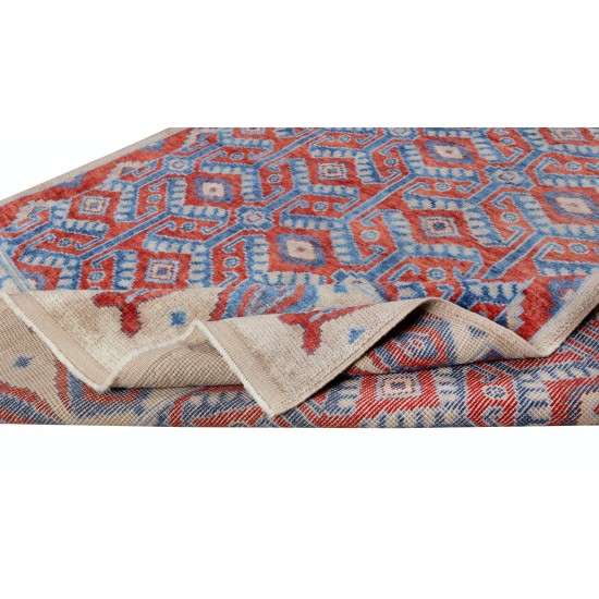 Modern Hand Knotted Rug Made of Hand-Spun Organic Wool, Custom Options Available