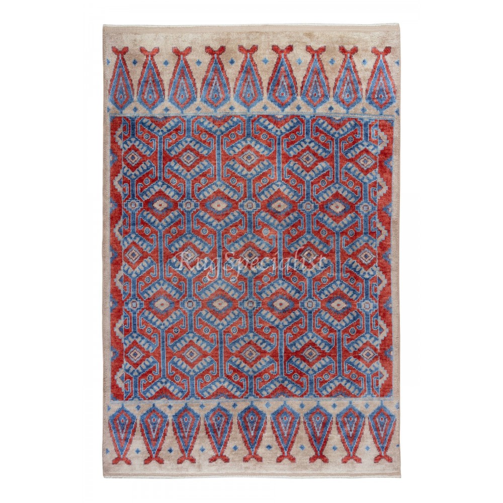 Modern Hand Knotted Rug Made of Hand-Spun Organic Wool, Custom Options Available
