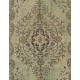 Hand Knotted Vintage Central Anatolian Area Rug in Shades of Green