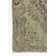 Hand Knotted Vintage Turkish Area Rug in Shades of Green