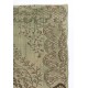 Hand Knotted Vintage Central Anatolian Area Rug in Shades of Green