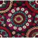 Vintage Silk Hand Embroidery Bed Cover, Central Asian Suzani Wall Hanging