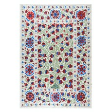 Contemporary Wall Decor. Needlework Wall Art. Embroidered Suzani Wall Hanging. Uzbek Tapestry