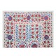 Silk Hand Embroidered Suzani Bed Cover, New Uzbek Suzani Wall Hanging