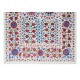 Silk Hand Embroidered Suzani Bed Cover, New Uzbek Suzani Wall Hanging