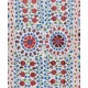 Silk Hand Embroidered Suzani Bed Cover, New Uzbek Suzani Wall Hanging