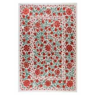 Boho Wall Decor. Needlework Wall Art. Embroidered Suzani Wall Hanging. Modern Tapestry