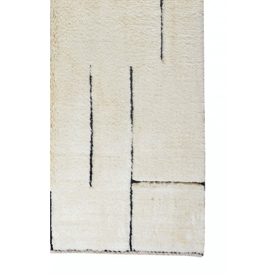 Custom Moroccan Shag Rug, 100% Soft, Cozy Wool, Beni Ourain Carpet