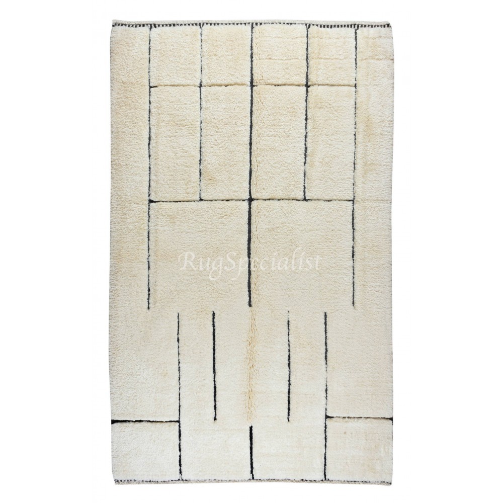 Custom Moroccan Shag Rug, 100% Soft, Cozy Wool, Beni Ourain Carpet