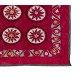 Vintage Silk Hand Embroidery Bed Cover, Central Asian Suzani Wall Hanging